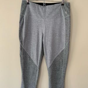 Grey mid length workout leggings